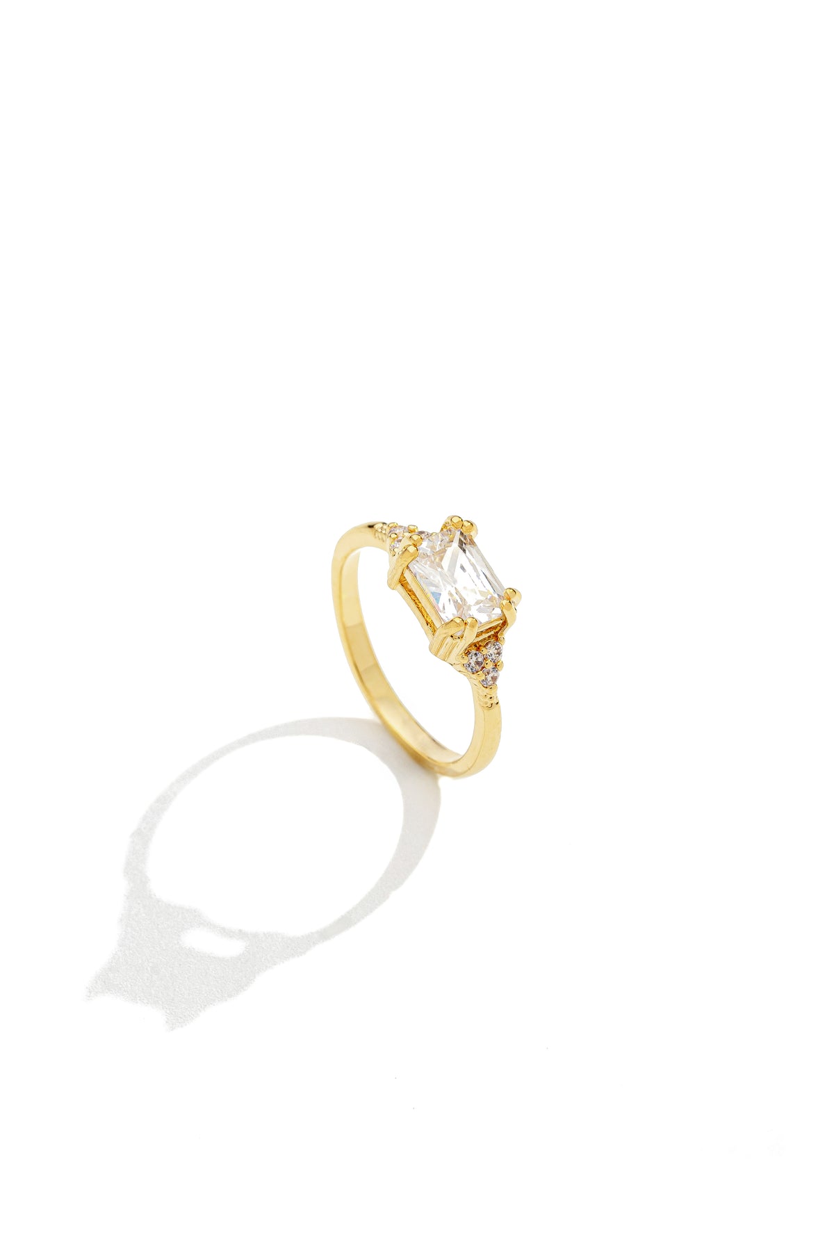 Anel Cristal Baguete