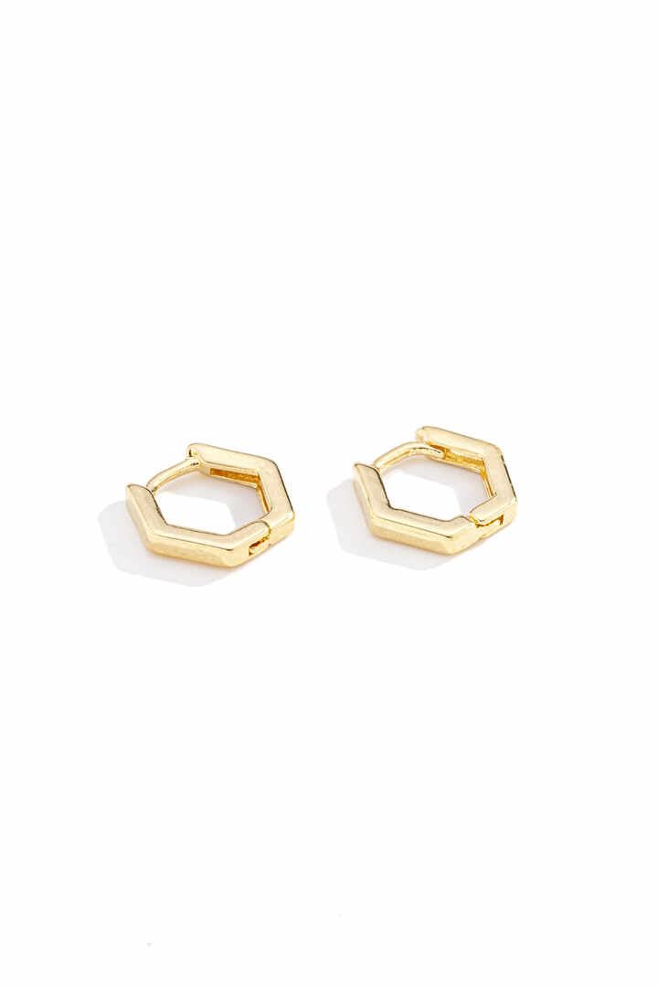 Brinco - ARGOLA HEXAGONO PP Argola geométrica em formato de hexágono no tamanho PP, perfeita para quem aprecia designs minimalistas e modernos. Seu formato dif