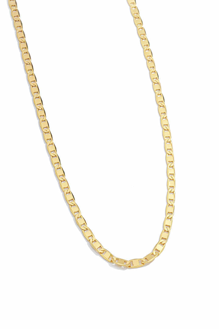 Colar - Corrente piastrine 60cmCom elos alongados e acabamento elegante, a corrente piastrine de 60cm. MASCULINA.